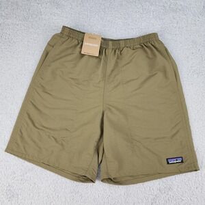 Patagonia Baggies Longs Shorts Mens XS Dark Ash 7 Inch Recycled Nylon Swim NEW